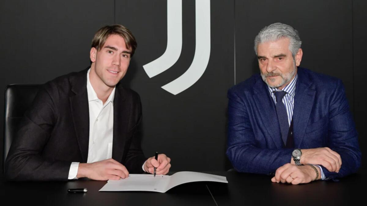 Juventus, Dusan Vlahovic'i 75 milyon Euro'ya transfer etti - Son Dakika Spor Haberleri
