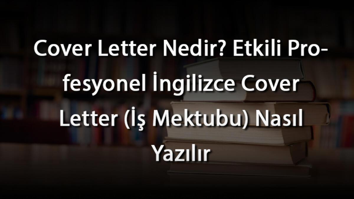 cover letters ne demek