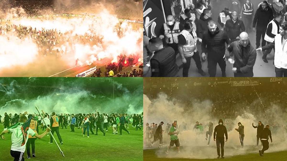 Great events broke out in the Auxerre – Saint-Etienne match in France!  After the Champions League…