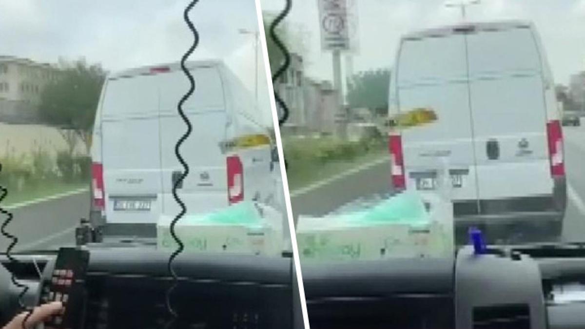 Bayrampaşa’da tepki çeken görüntü! Minibüs şoförü ambulansa yol vermedi
