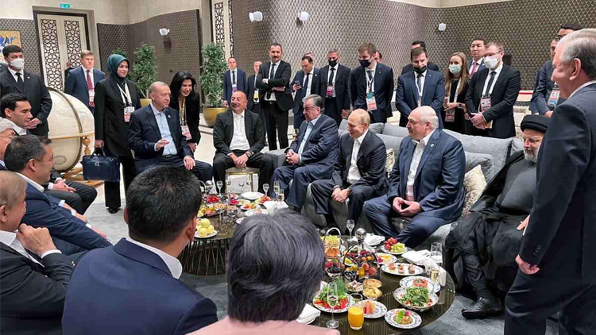 Cumhurbaşkanı Erdoğan liderlerle buluştu! Zirve öncesi dikkat çeken kare