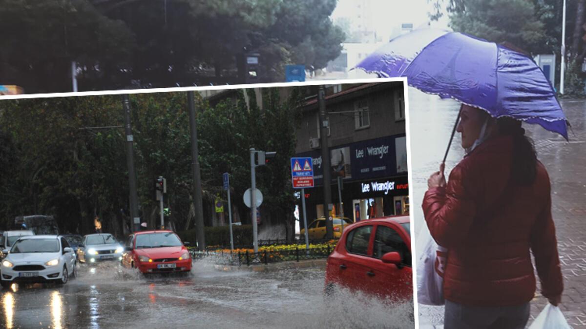 İzmir de sağanak yağış