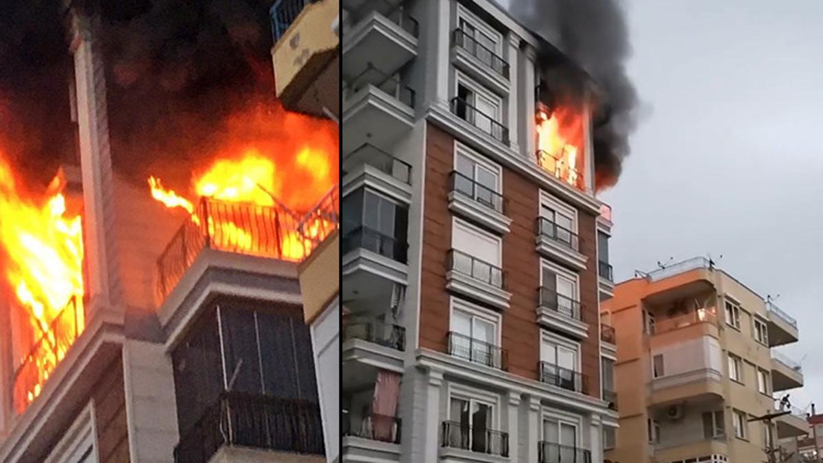 Antalya’da evde yangın faciası: 2 ölü… Dumandan etkilenen bir şahsın apartmana bidonla girdiği iddia edildi