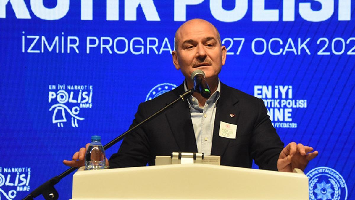 Bakan Soylu İzmir’de ‘uyuşturucu ile mücadele’ mesajını yineledi: Tekrar söylüyorum, ayaklarını kırın