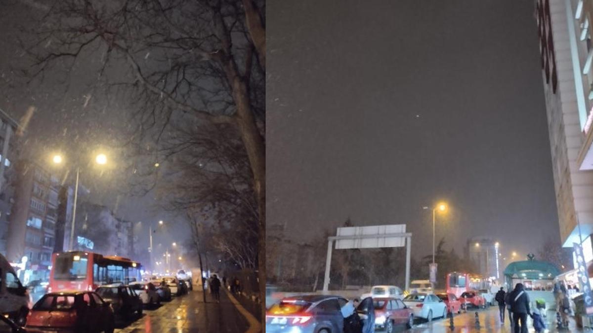 Ankara’da kar yağışı başladı – Son Dakika Flaş Haberler