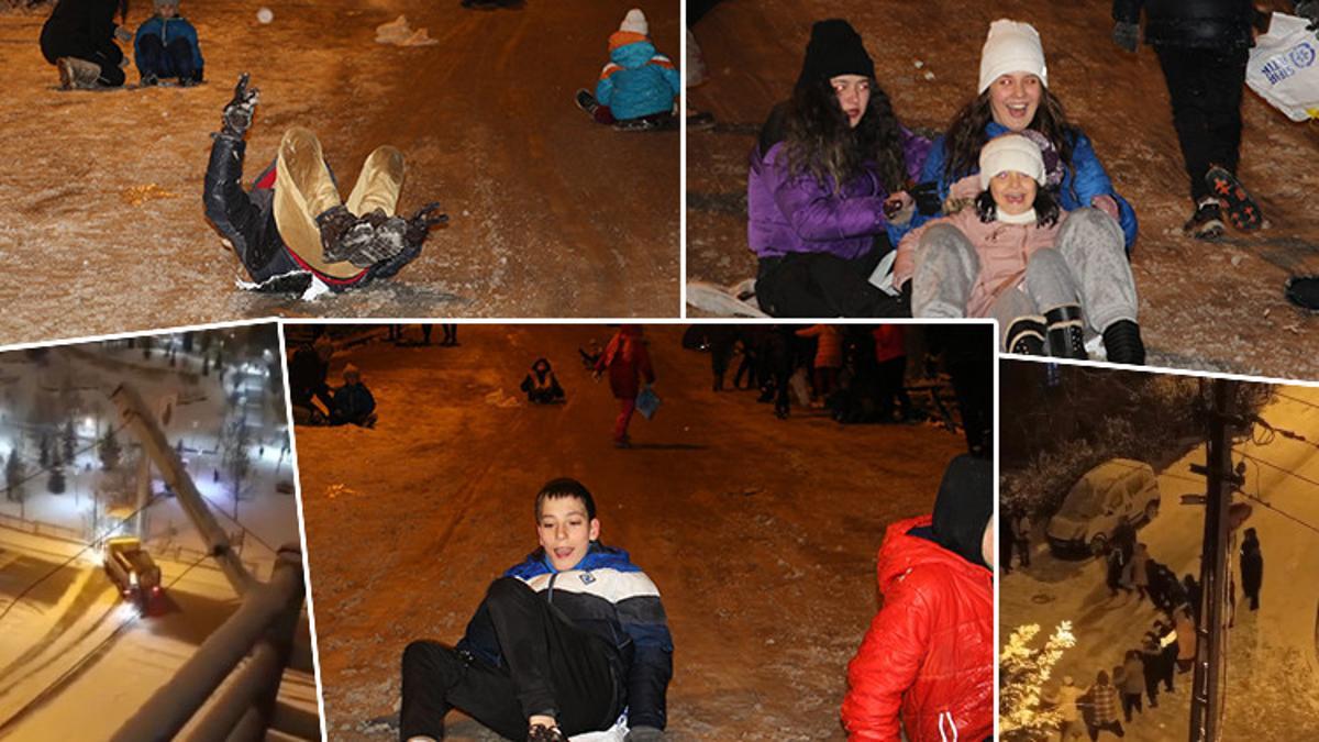 Kimilerini eğlendirdi kimilerine zor anlar yaşattı… Ankara’da kar yağışı etkisini göstermeye başladı