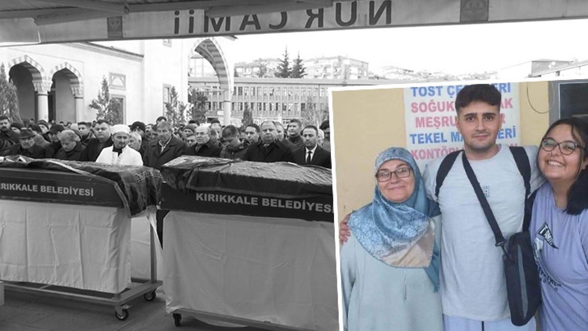 Hatay’da enkazda kalan anne ve 2 çocuğu, Kırıkkale’de defnedildi