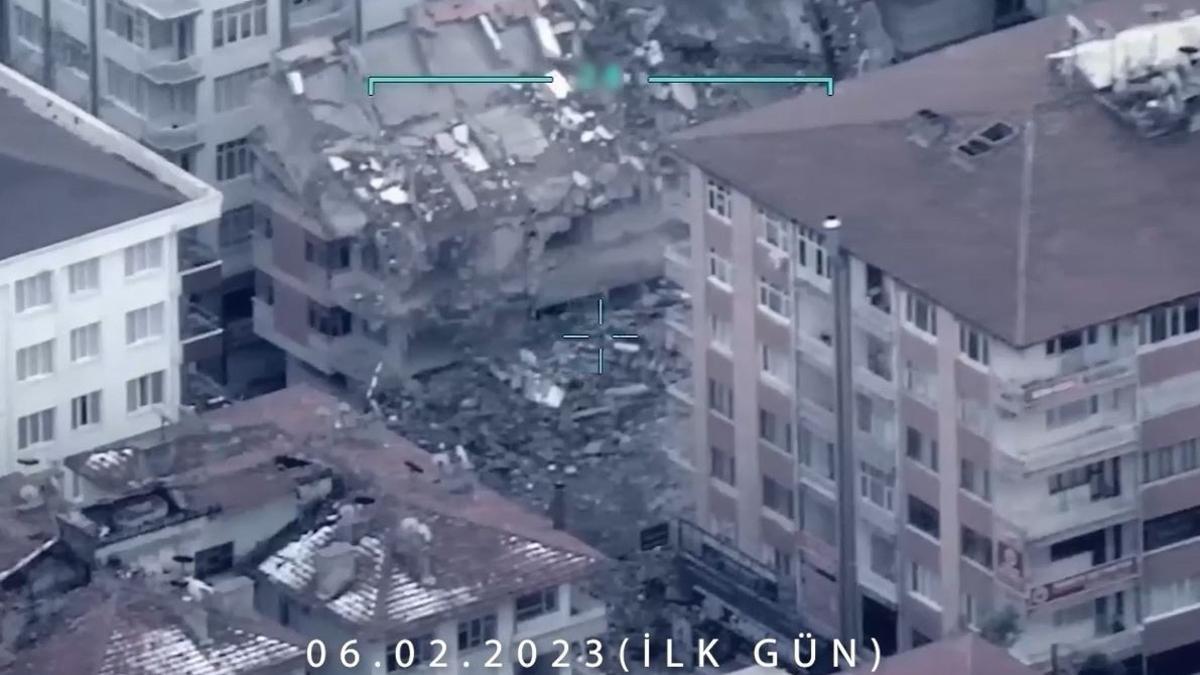 Deprem bölgesi TİHA’ların kamerasında – Son Dakika Flaş Haberler