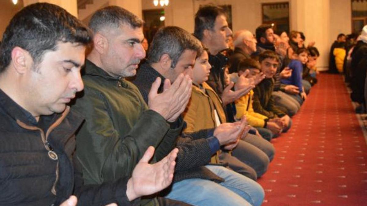 Miraç Kandili’nde depremzedeler için dua edildi
