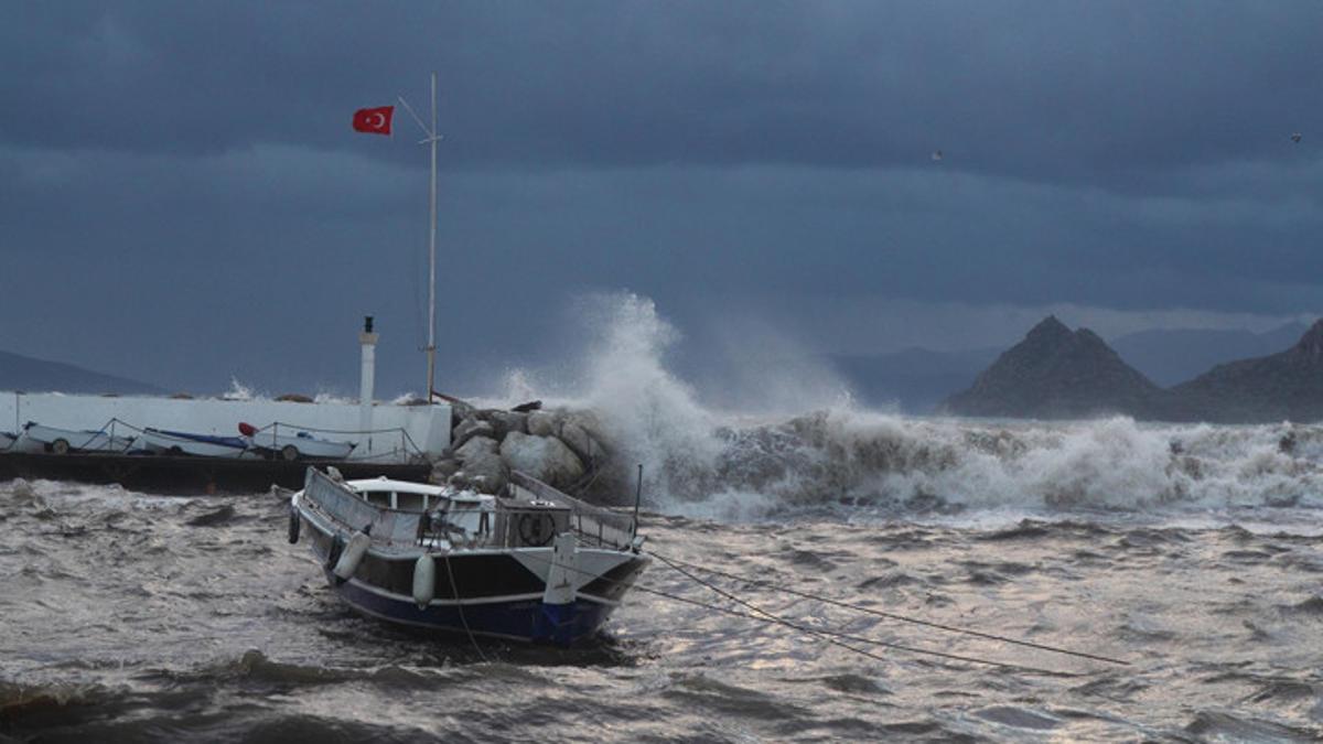 Bodrum ve Kaş arası denizde ‘fırtına’ uyarısı