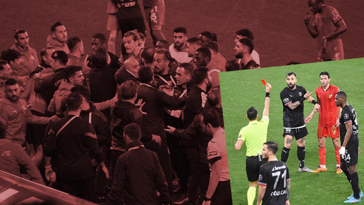 Göztepe - Pendikspor maçında yumruk yumruğa kavga İsmail Köybaşı