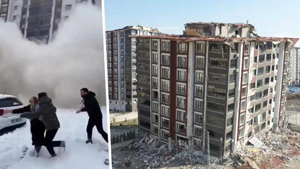 Malatya’da depremde 3 katı çöken 12 katlı bina, kontrollü yıkıldı