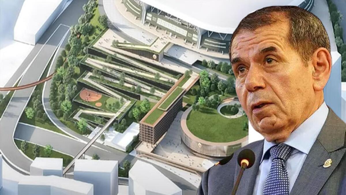 Galatasaray Başkanı Dursun Özbek yeni projeyi tanıttı Nef Stadı'nın yanında