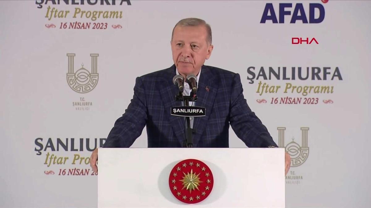 Cumhurbaşkanı Erdoğan, Şanlıurfa’da açıklamalarda bulunuyor