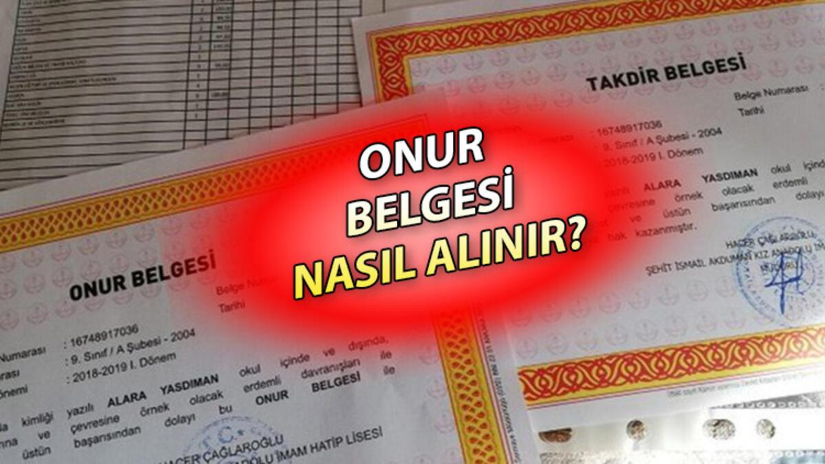 Onur Belgesi Nasıl Alınır 2023 Onur Belgesi Nedir Hangi öğrencilere Verilir Meb Yönetmelik 0266