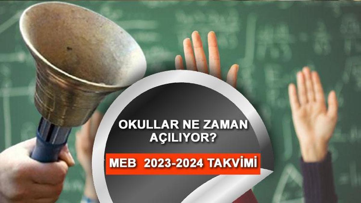 Okulların Açılma Tarihi 2023-2024 | MEB Okullar Ne Zaman Açılacak? İşte ...