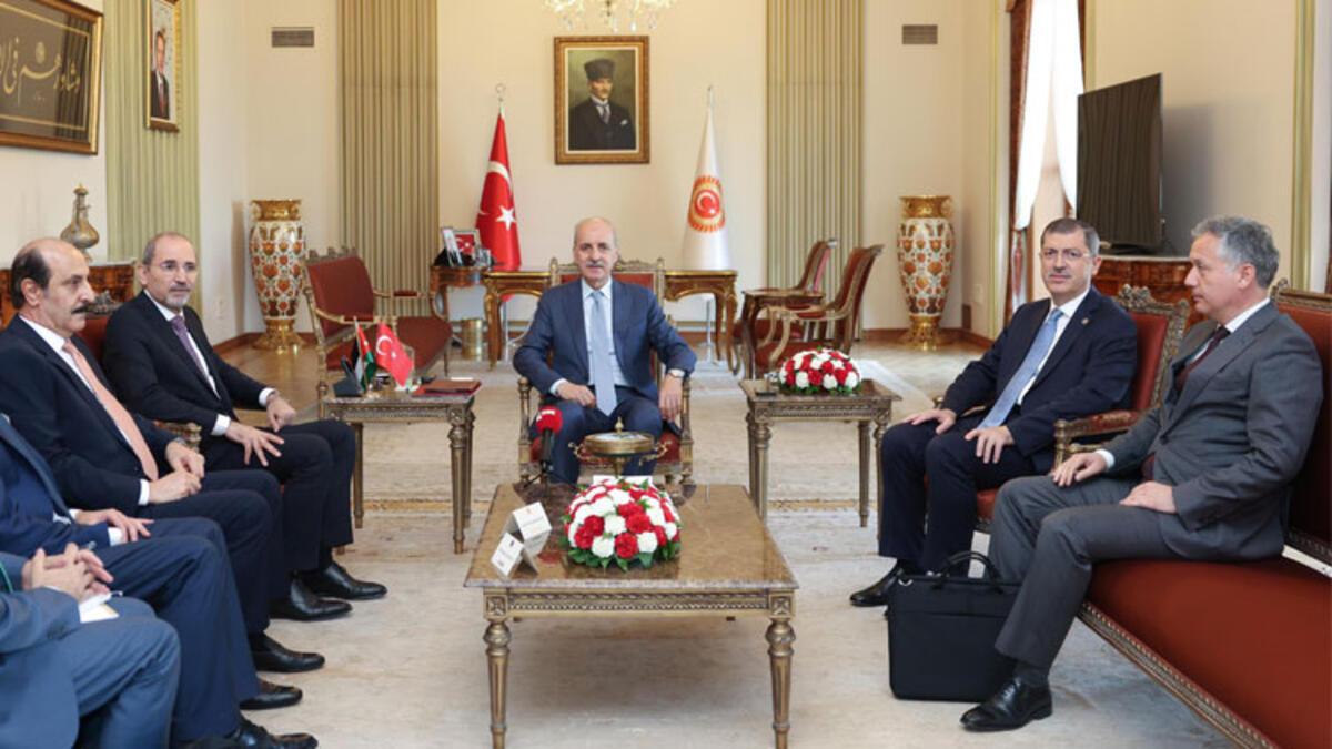 TBMM Başkanı Kurtulmuş Ürdün Başbakan Yardımcısı Safadi yi kabul etti