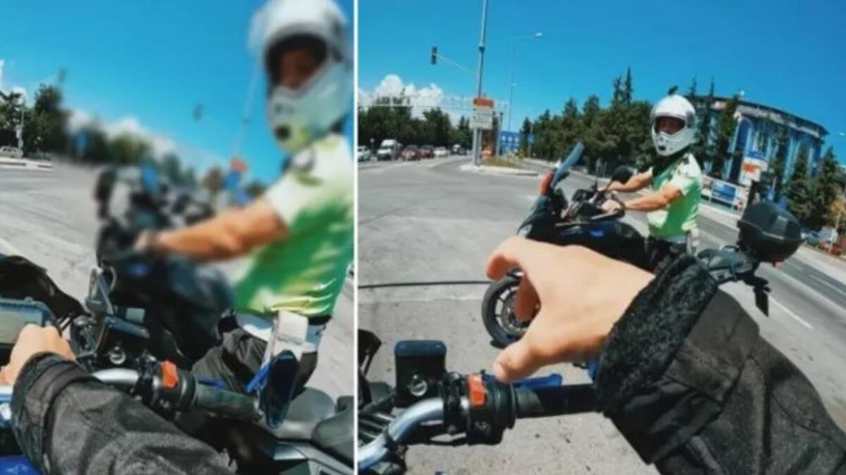 Trafik Polisinin S Zleri Sosyal Medyada G Ndem Olmu Tu Motosikletli