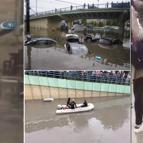 İstanbuldaki şiddetli yağmur sosyal medyayı salladı