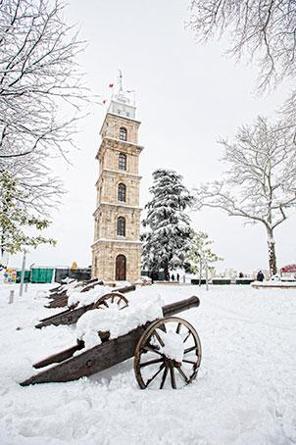 En Bursa y Bursa la nieve es ideal para el invierno