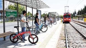 Bisiklet şehri Konya’dan Türkiye’de bir ilk: Bisiklet tramvayı raylarda