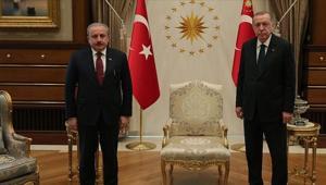 Son Dakika: Cumhurbaşkanı Erdoğan, TBMM Başkanı Şentop ile görüştü
