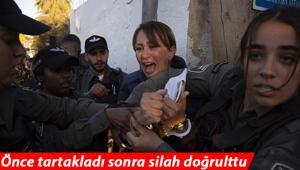 İsrail polisi muhabiri tartaklayarak gözaltına aldı