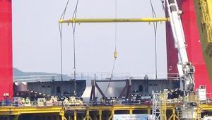 Çanakkale Köprüsü’nün ilk tabliyesi yerleştirildi