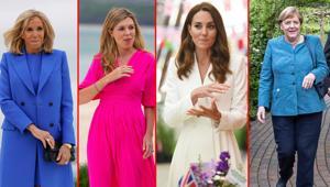 Kiralık elbiseyle liderler zirvesi