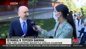 Ulaştırma Bakanından Çamlıca Kulesi’nde CNN Türke özel açıklamalar