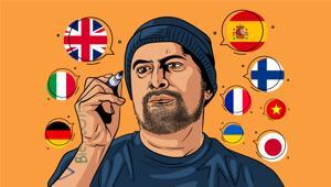 24 dil bilen halı temizleyici Beynini inceleme altına aldılar... Yüzünde oluşan ifadeyi görmek çok hoşuma gitti