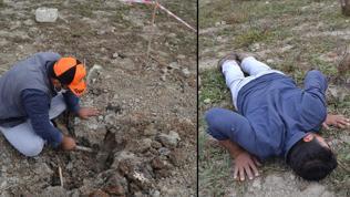 Çukurdan gelen ses merak uyandırdı Çukurdan gelen ses merak uyandırdı