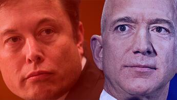 İki dev arasında bir kan davası... Elon Musk Jeff Bezosa karşı