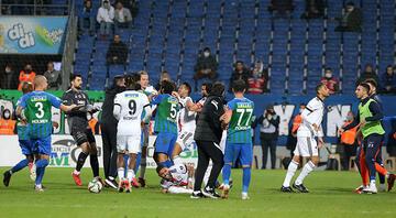 Çaykur Rizespor - Beşiktaş maçında saha karıştı Josef de Souzadan Monteroya sert tepki