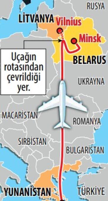 Belarus’un müdahalesi dünyayı şoke etti: Uçağı indir yoksa vururuz