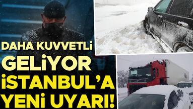 İstanbula yeni kar uyarısı Meteoroloji duyurdu: Daha kuvvetli geliyor