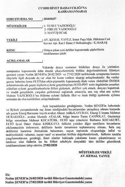 Yazıcıoğlu suikastında kirli manşetler