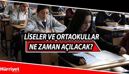 Liseler ve ortaokullar ne zaman açılacak? İşte 2021-2022 eğitim takvimi ile ortaokul ve liselerin yüz yüze açılış tarihi! Liseler ve ortaokullar ne zaman açılacak? İşte 2021-2022 eğitim takvimi ile ortaokul ve liselerin yüz yüze açılış tarihi!