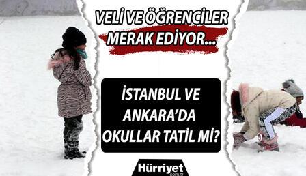 İstanbul'da okullar tatil mi, perşembe okul var mı? 20 Ocak İstanbul ve Ankara kar tatili haberi için gözler Valiliklerde