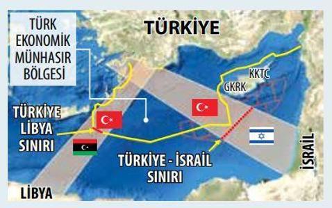 Emekli amiralden İsrail ile hudut haritası