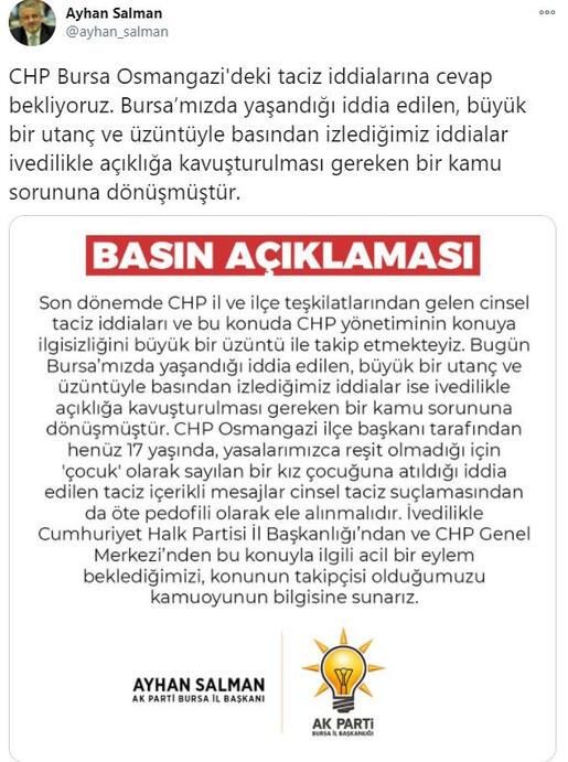 Son dakika... CHP ilçe başkanı skandal iddiaların ardından istifa etti