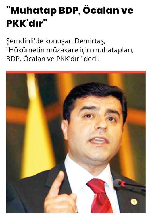 HDP yoktur, PKK vardır