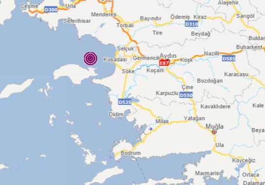 Son dakika... Kuşadası Körfezinde korkutan deprem İzmir ve çevresindeki illerde hissedildi...