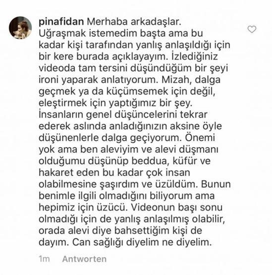 Pınar Fidan’ın Alevilerle ilgili skandal videosuna tepki yağıyor