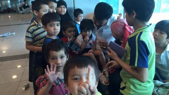 Taylandda tutuklu 173 Uygur Türkü Kayseriye getirildi