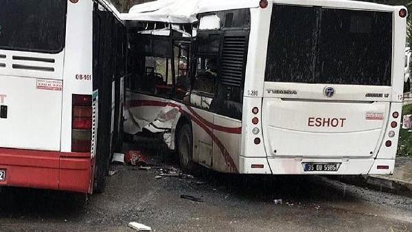 menemen haberleri izmir de iki belediye otobusu carpisti 18 yarali izmir haberleri