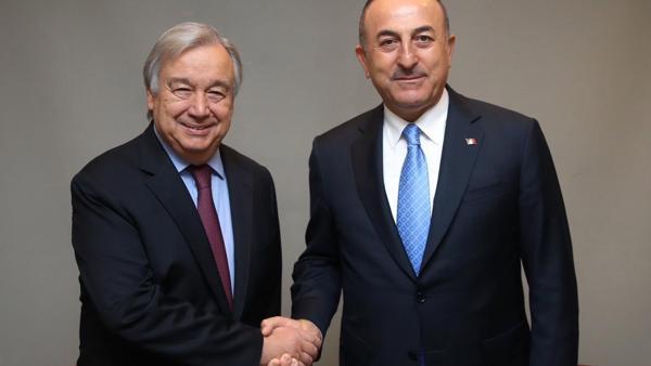 Dışişleri Bakanı Mevlüt Çavuşoğlu, Antonio Guterres ile görüştü Dışişleri Bakanı Mevlüt Çavuşoğlu, Antonio Guterres ile görüştü