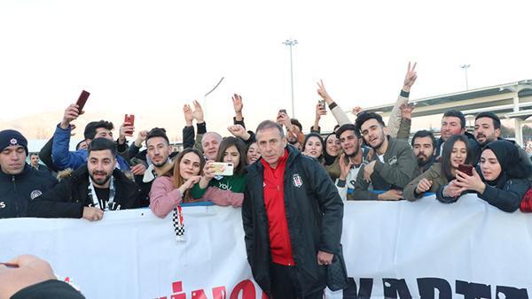 Beşiktaş'a Erzincan'da coşkulu karşılama