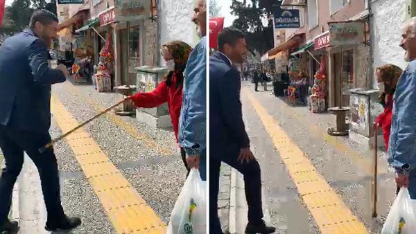 Evde kal uyarısına böyle tepki gösterdi Evde kal uyarısına böyle tepki gösterdi