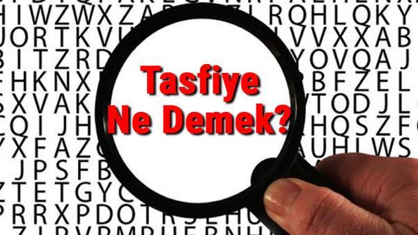 tasfiye halinde ne demek
